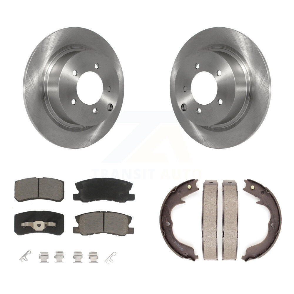 Kit de chaussures de stationnement avec plaquettes en céramique, Rotors à disque arrière, pour Mitsubishi Outlander 2.4 08