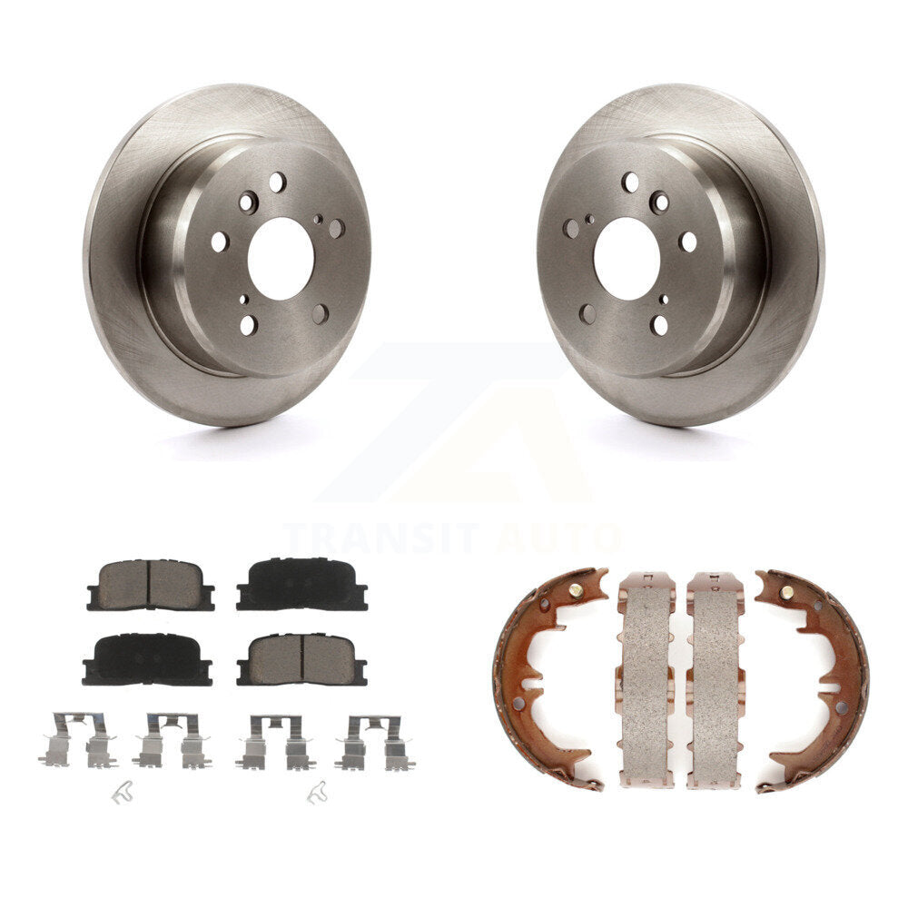 Kit de plaquettes en céramique et de chaussures de stationnement, Rotors à disque arrière, pour Toyota Camry Lexus ES33
