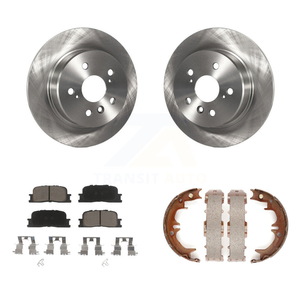 Kit de chaussures de stationnement avec plaquettes en céramique, Rotors à disque arrière, pour Toyota Highlander AWD 01-03