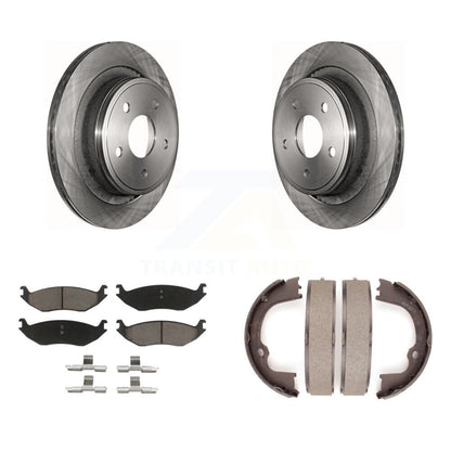Kit de chaussures de stationnement avec plaquettes en céramique, Rotors à disque arrière, pour Ram 1500 Classic Dodge Aspe