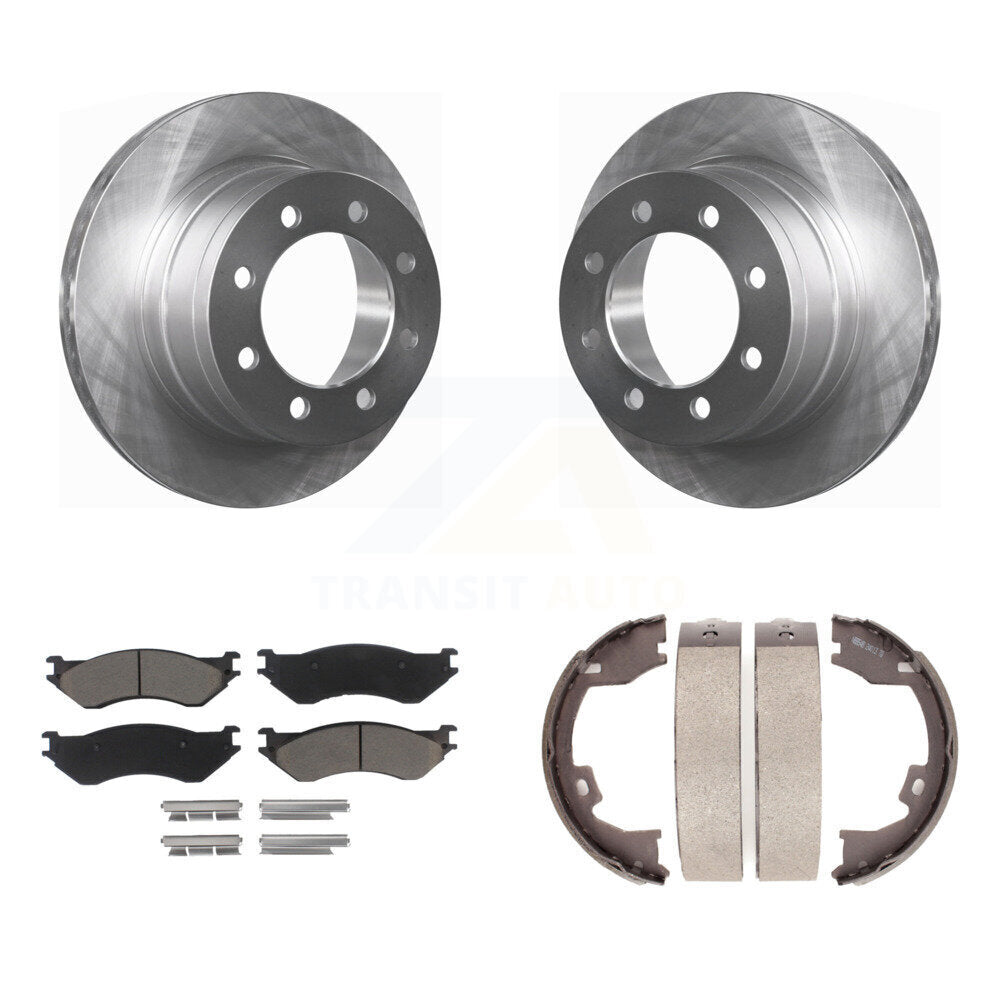 Kit de plaquettes en céramique et de chaussures de stationnement pour Rotors à disque arrière, pour Dodge Ram 1500 3500 250