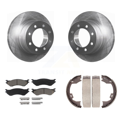 Kit de plaquettes en céramique et de chaussures de stationnement pour Rotors à disque arrière, pour Dodge Ram 1500 3500 250