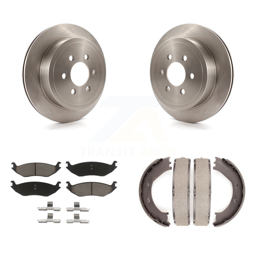 Kit de plaquettes en céramique et de patins de frein de stationnement, Rotors à disque arrière, pour Dodge Durang 2003