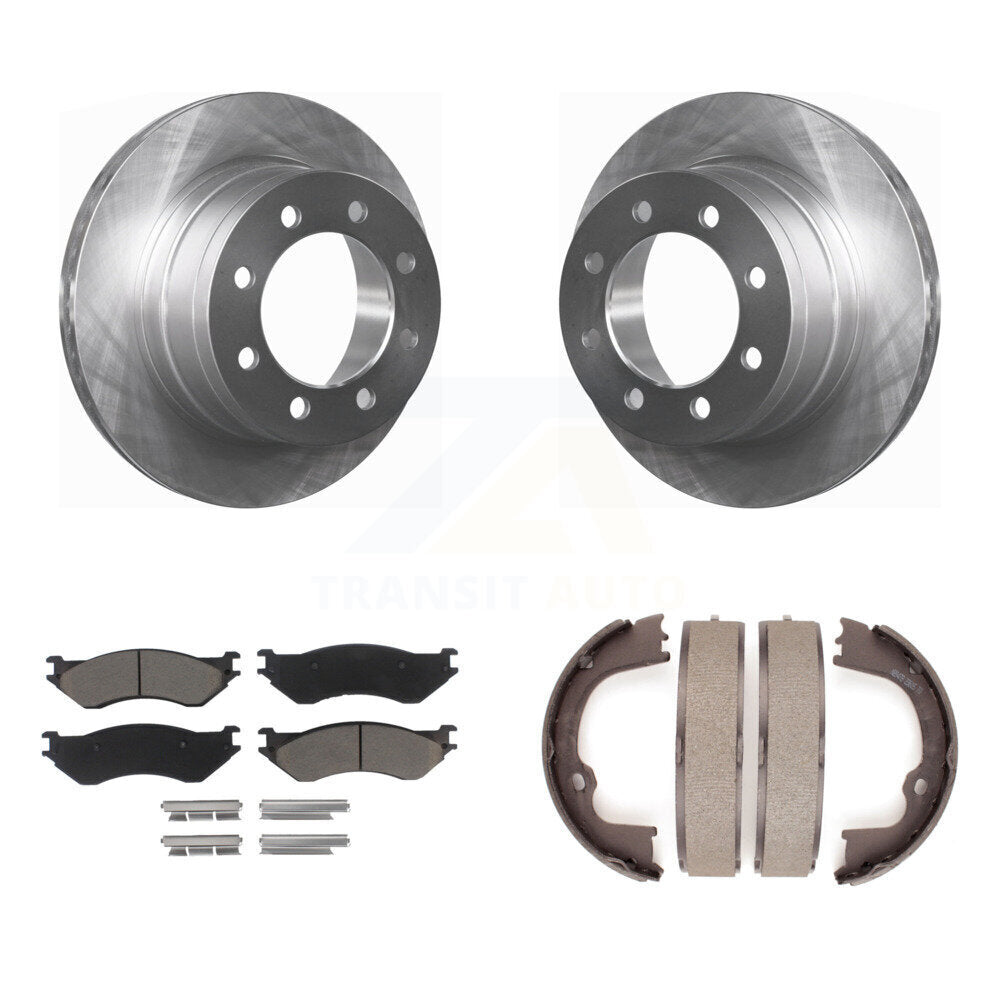 Kit de plaquettes en céramique et de freins de stationnement, Rotors à disque arrière, pour Dodge Ram 1500