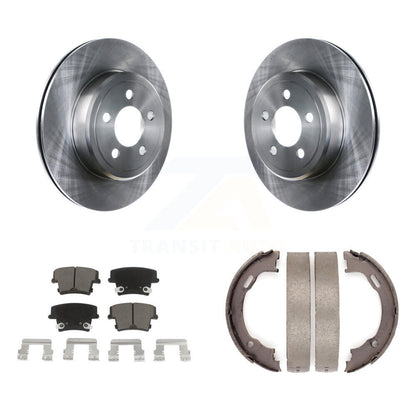 Kit de plaquettes en céramique et de chaussures de stationnement, Rotors à disque arrière, pour Dodge Chrysler 300 Charge