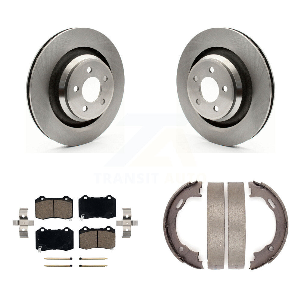 Kit de plaquettes en céramique et de chaussures de stationnement, Rotors à disque arrière, pour Dodge Charger Chrysler 30