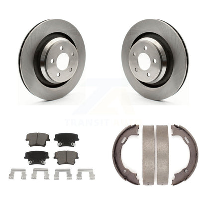 Kit de plaquettes en céramique et de patins de frein de stationnement, Rotors à disque arrière pour Dodge Charger