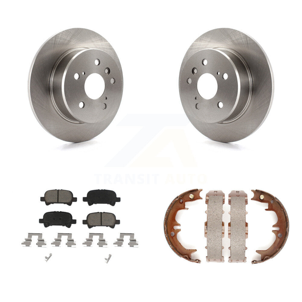 Kit de plaquettes en céramique et de chaussures de stationnement pour rotors de disque arrière, pour Toyota Avalon 2000 – 2004
