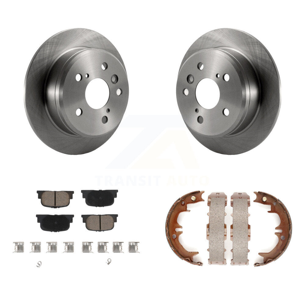 Kit de plaquettes en céramique et de chaussures de stationnement, Rotors à disque arrière, pour Toyota Camry Lexus ES30