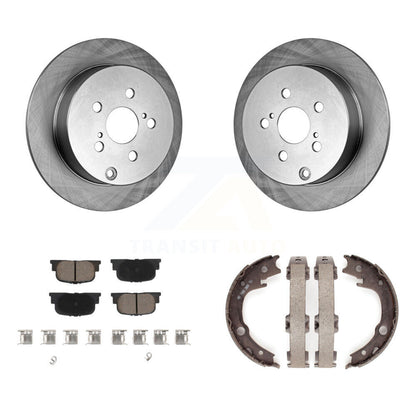 Kit de plaquettes en céramique et de patins de frein de stationnement pour rotors de disque arrière, pour Scion t 2005 – 2010