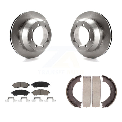 Kit de chaussures de frein de stationnement, Rotors à disque arrière, plaquettes en céramique, pour Ford F-350 Super Duty