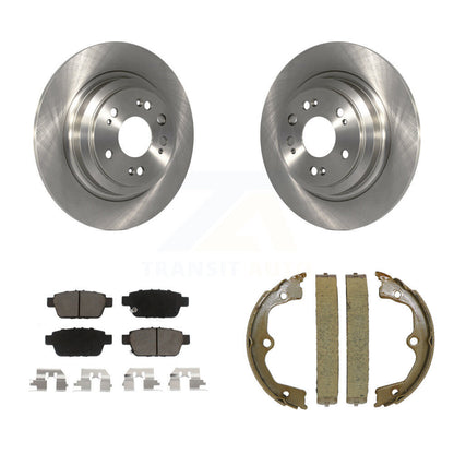 Kit de plaquettes en céramique et de patins de frein de stationnement pour disques arrière, pour Acura T 2009 – 2014
