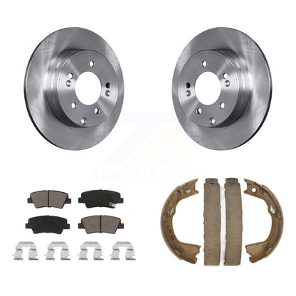 Kit de plaquettes en céramique et de chaussures de stationnement, Rotors à disque arrière, pour Hyundai Sonata Kia Optima