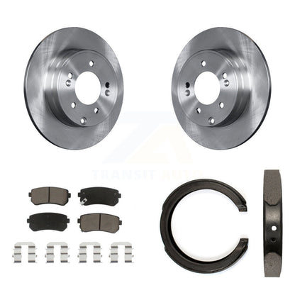 Kit de plaquettes en céramique et de chaussures de stationnement, Rotors à disque arrière, pour Hyundai Tucson Sonata Kia