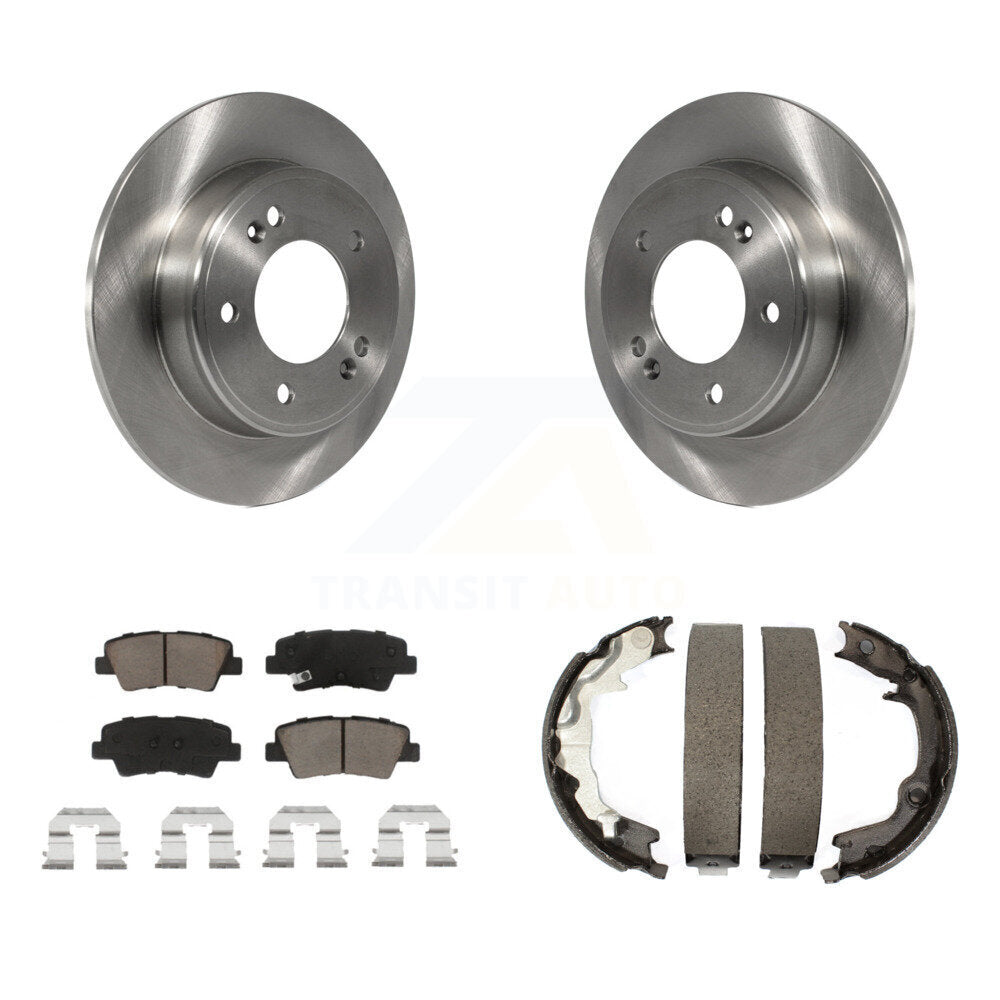 Kit de plaquettes en céramique et de freins de stationnement, Rotors à disque arrière, pour Kia Forte Koup 2014