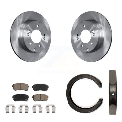 Kit de plaquettes en céramique et de patins de frein de stationnement, Rotors à disque arrière, pour Kia Optima