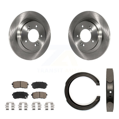 Kit de plaquettes en céramique et de patins de frein de stationnement, Rotors à disque arrière, pour Kia Optima