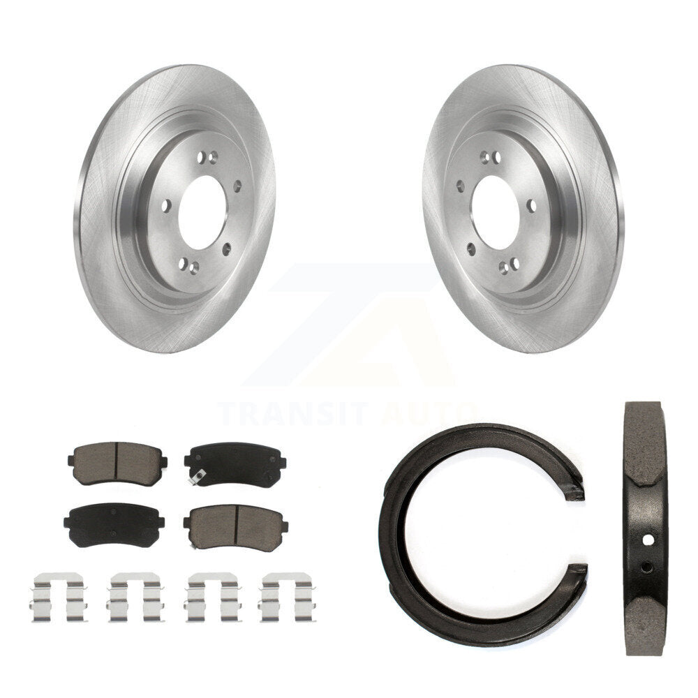 Kit de plaquettes en céramique et de freins de stationnement, Rotors à disque arrière, pour Kia Cadenza
