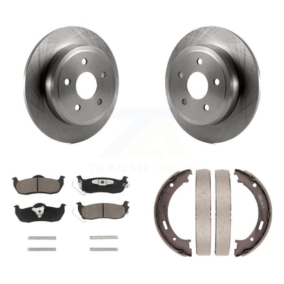 Kit de plaquettes en céramique et de freins de stationnement, Rotors à disque arrière, pour Jeep Grand Cherokee