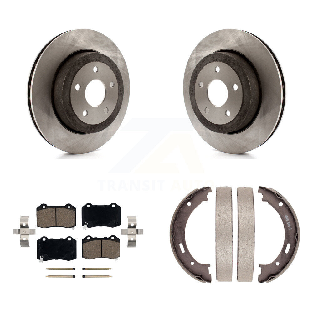 Kit de plaquettes en céramique et de chaussures de stationnement pour Rotors à disque arrière, pour Jeep Grand Cherokee SRT