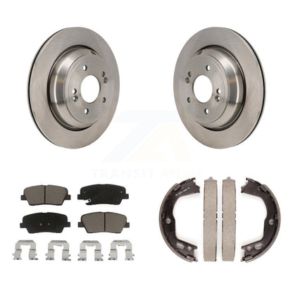 Kit de plaquettes en céramique et de chaussures de stationnement pour disques arrière, Rotors, pour Hyundai Equus 2011 – 2013