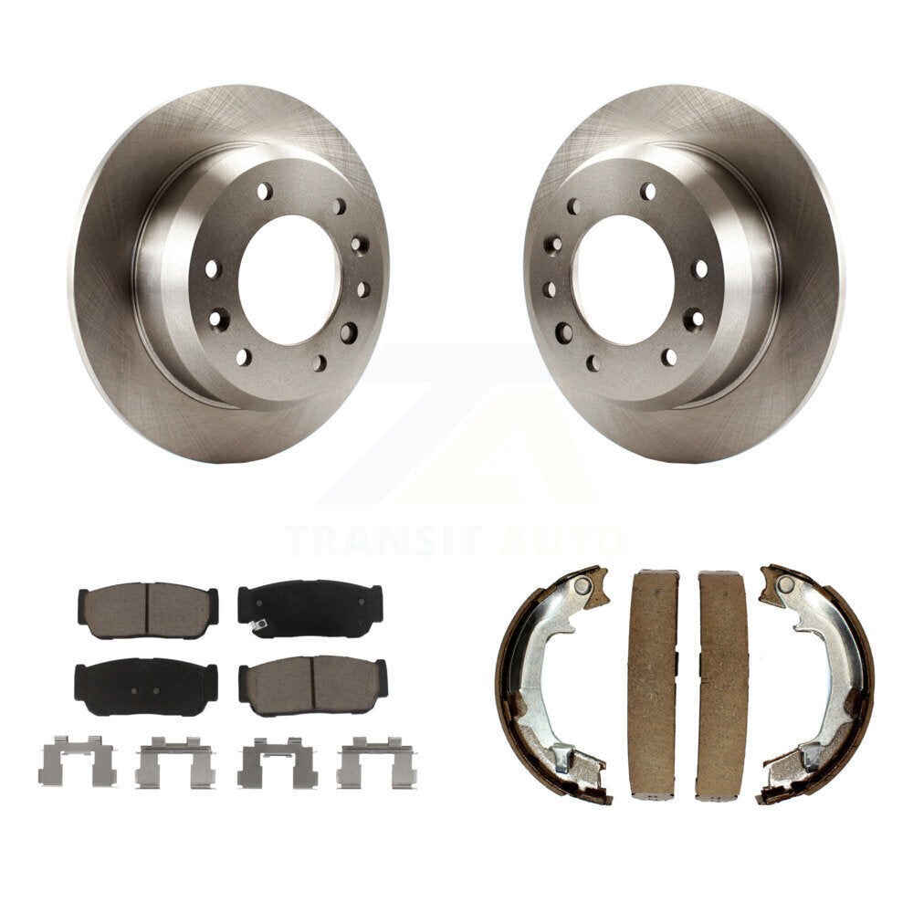 Kit de chaussures de stationnement avec plaquettes en céramique, Rotors à disque arrière, pour Hyundai Entourage Kia Sedon