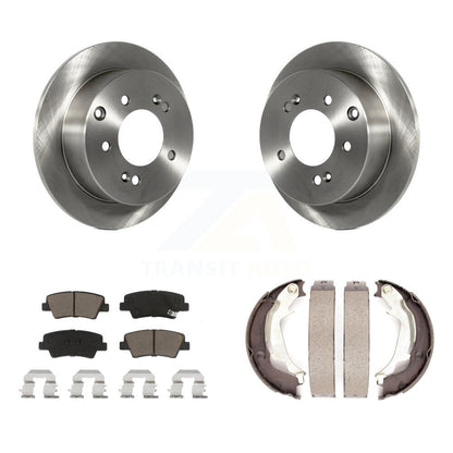 Kit de plaquettes en céramique et de patins de frein de stationnement, Rotors à disque arrière, pour Kia Sou 2010 – 2013
