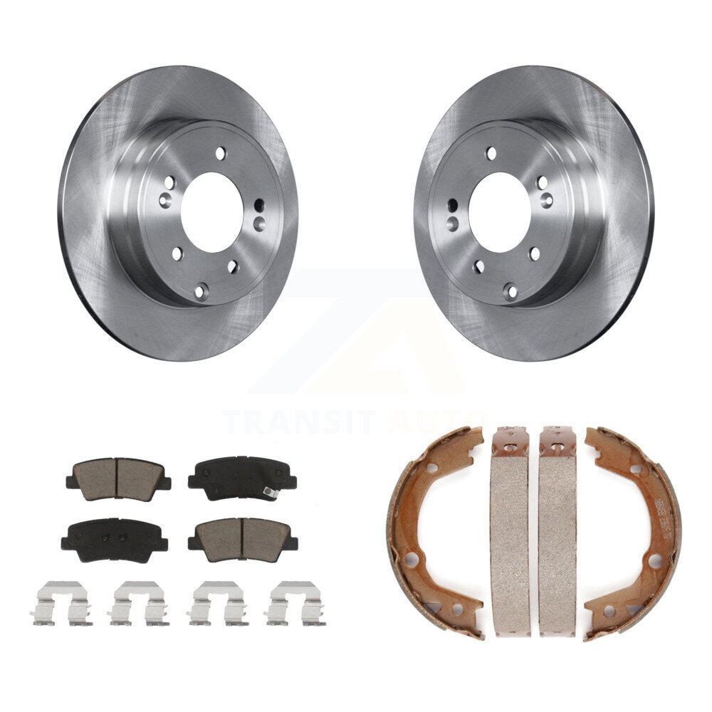 Kit de plaquettes en céramique et de freins de stationnement, Rotors à disque arrière, pour Hyundai Sonata 3,3 l