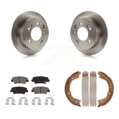 Kit de plaquettes en céramique et de chaussures de stationnement pour disques arrière, Rotors, pour Hyundai Elantra Seda 2010