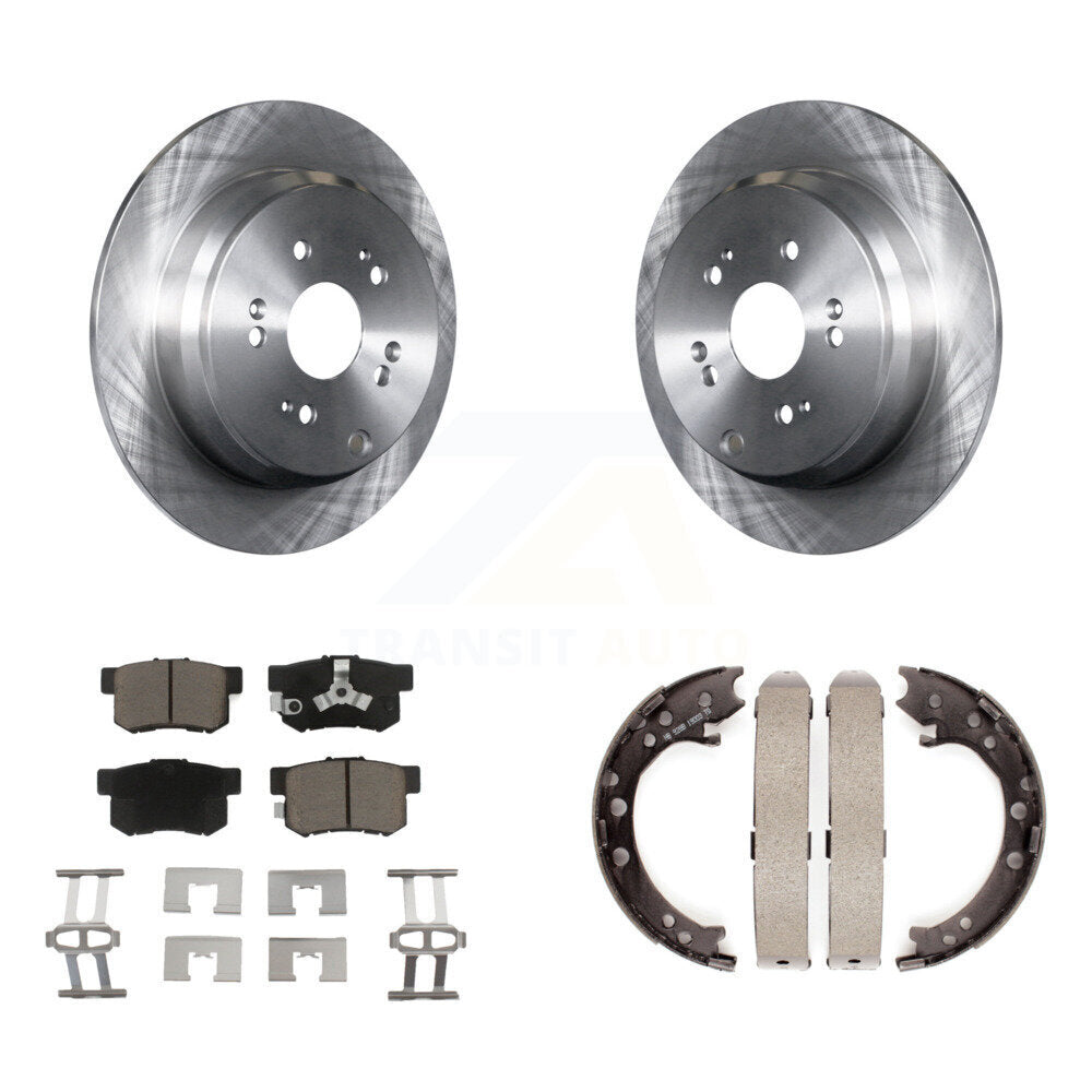 Kit de plaquettes en céramique et de freins de stationnement, Rotors à disque arrière, pour Honda CR-V Acura RD