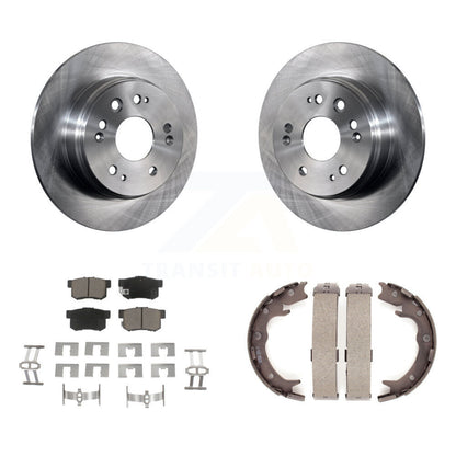 Kit de plaquettes en céramique et de freins de stationnement, Rotors à disque arrière, pour Honda CR-2002 – 2004