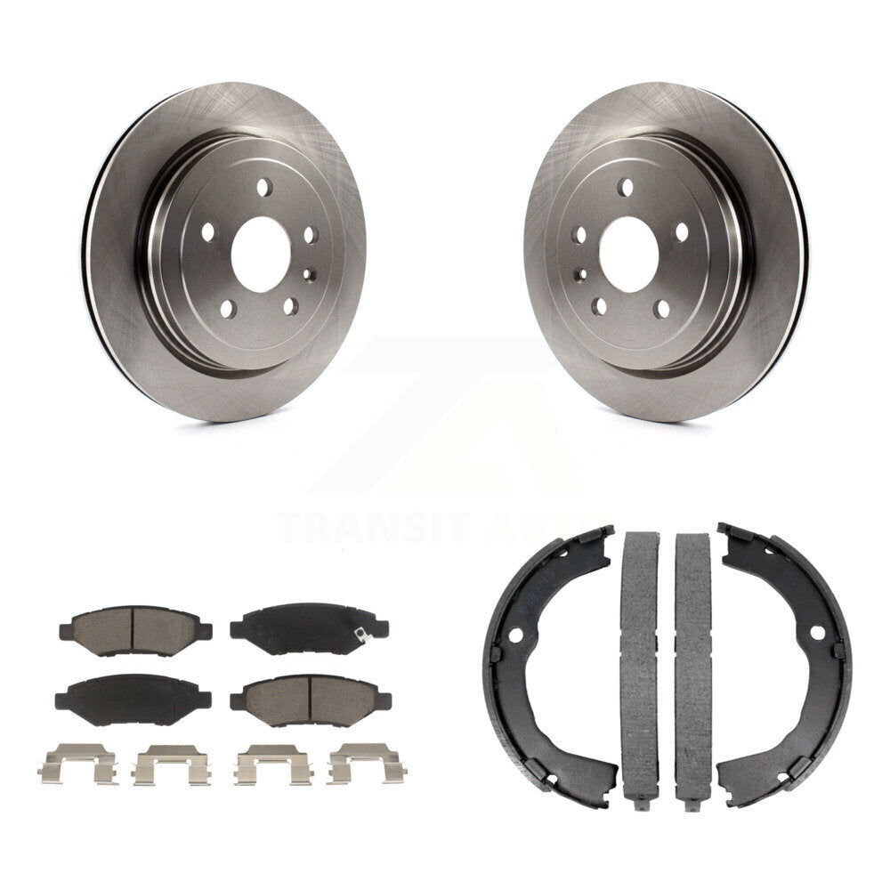 Kit de plaquettes en céramique et de chaussures de stationnement, Rotors à disque arrière, pour Chevrolet Camaro Cadillac