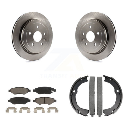 Kit de plaquettes en céramique et de chaussures de stationnement, Rotors à disque arrière, pour Chevrolet Camaro Cadillac