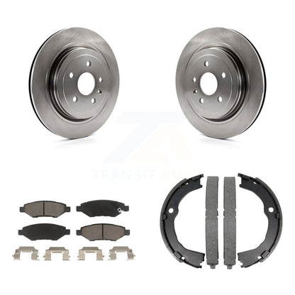 Kit de plaquettes en céramique et de patins de frein de stationnement, Rotors à disque arrière, pour Cadillac CTS