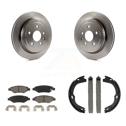 Kit de plaquettes en céramique et de patins de frein de stationnement, Rotors à disque arrière, pour Cadillac CTS