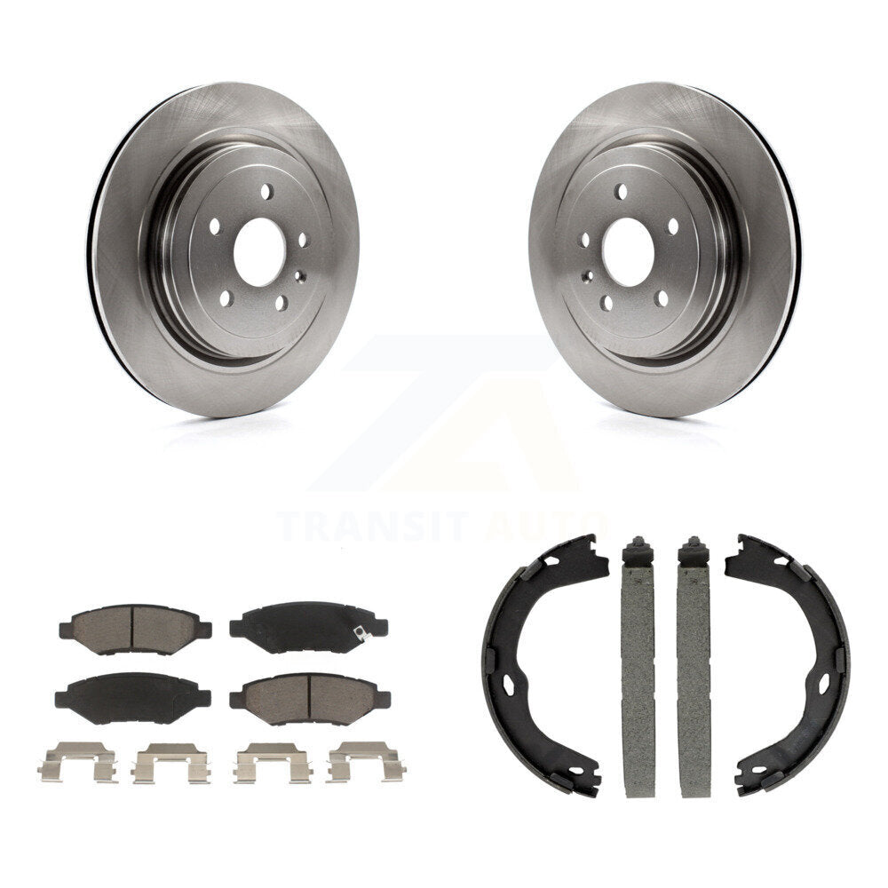 Kit de plaquettes en céramique et de patins de frein de stationnement, Rotors à disque arrière, pour Cadillac CTS