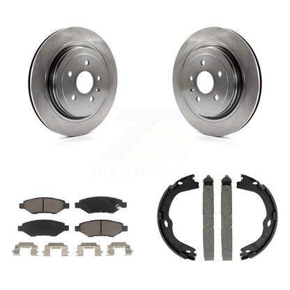 Kit de plaquettes en céramique et de patins de frein de stationnement, Rotors à disque arrière, pour Cadillac CTS