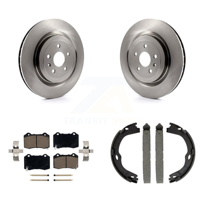 Kit de plaquettes en céramique et de chaussures de stationnement, Rotors à disque arrière, pour Chevrolet Camaro Cadillac