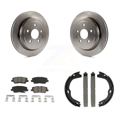 Kit de plaquettes en céramique et de patins de frein de stationnement, Rotors à disque arrière, pour Cadillac CTS