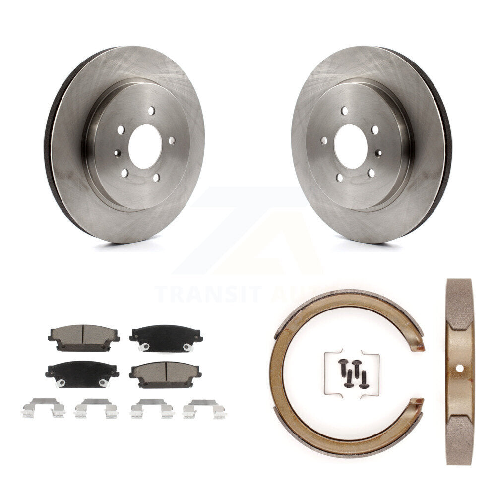 Kit de plaquettes en céramique et de freins de stationnement, Rotors à disque arrière, pour Cadillac STS