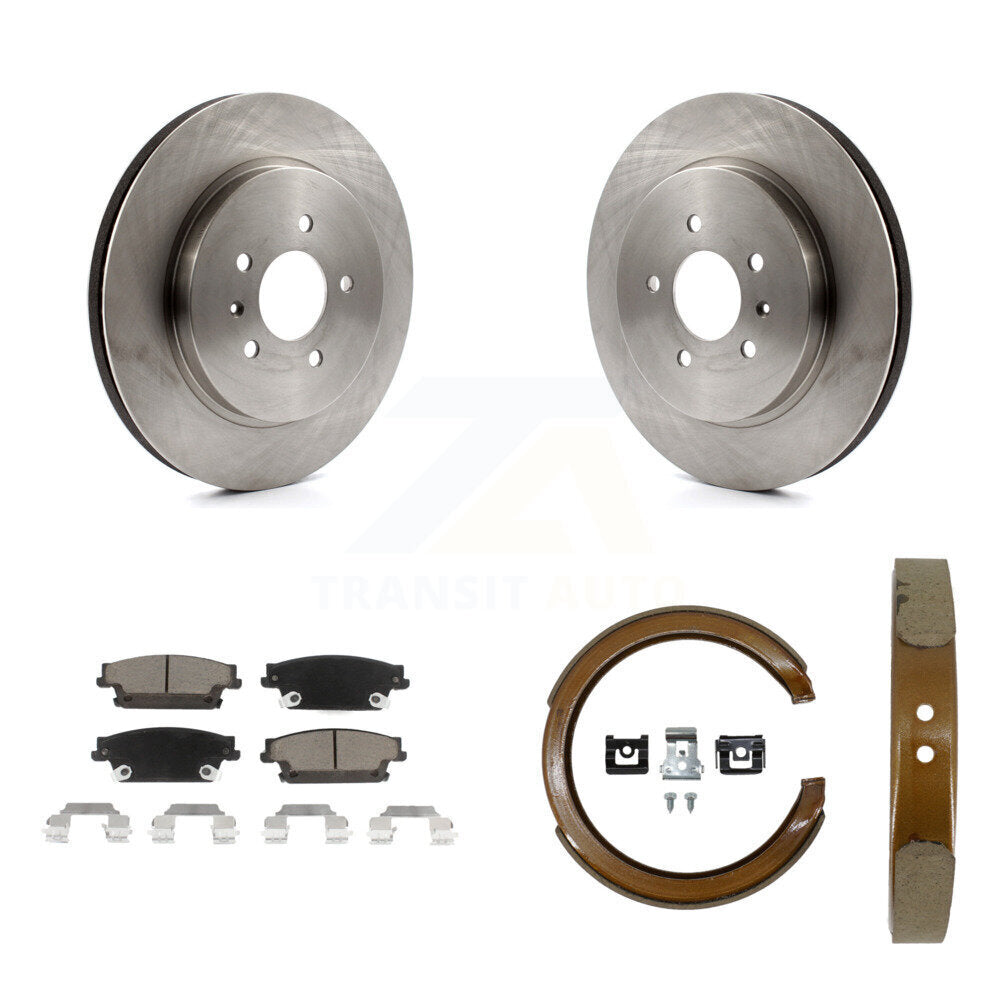 Kit de plaquettes en céramique et de freins de stationnement, Rotors à disque arrière, pour Cadillac CTS STS