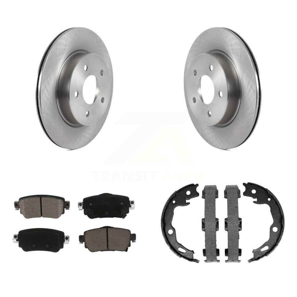 Kit de plaquettes en céramique et de chaussures de stationnement, Rotors à disque arrière, pour Nissan Rogue Sport Qashqa