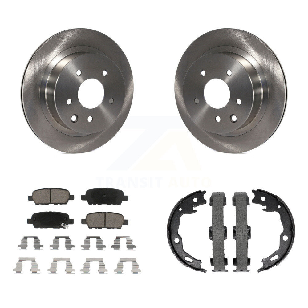 Kit de plaquettes en céramique et de chaussures de stationnement, Rotors à disque arrière, pour Nissan Rogue Sport Qashqa