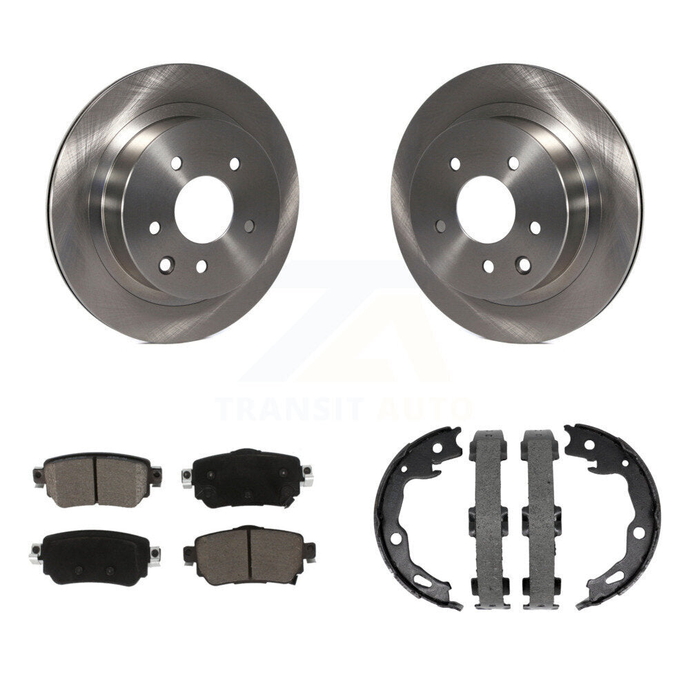 Kit de plaquettes en céramique et de chaussures de stationnement pour rotors de disque arrière, pour Nissan Rogue Sport S 2019