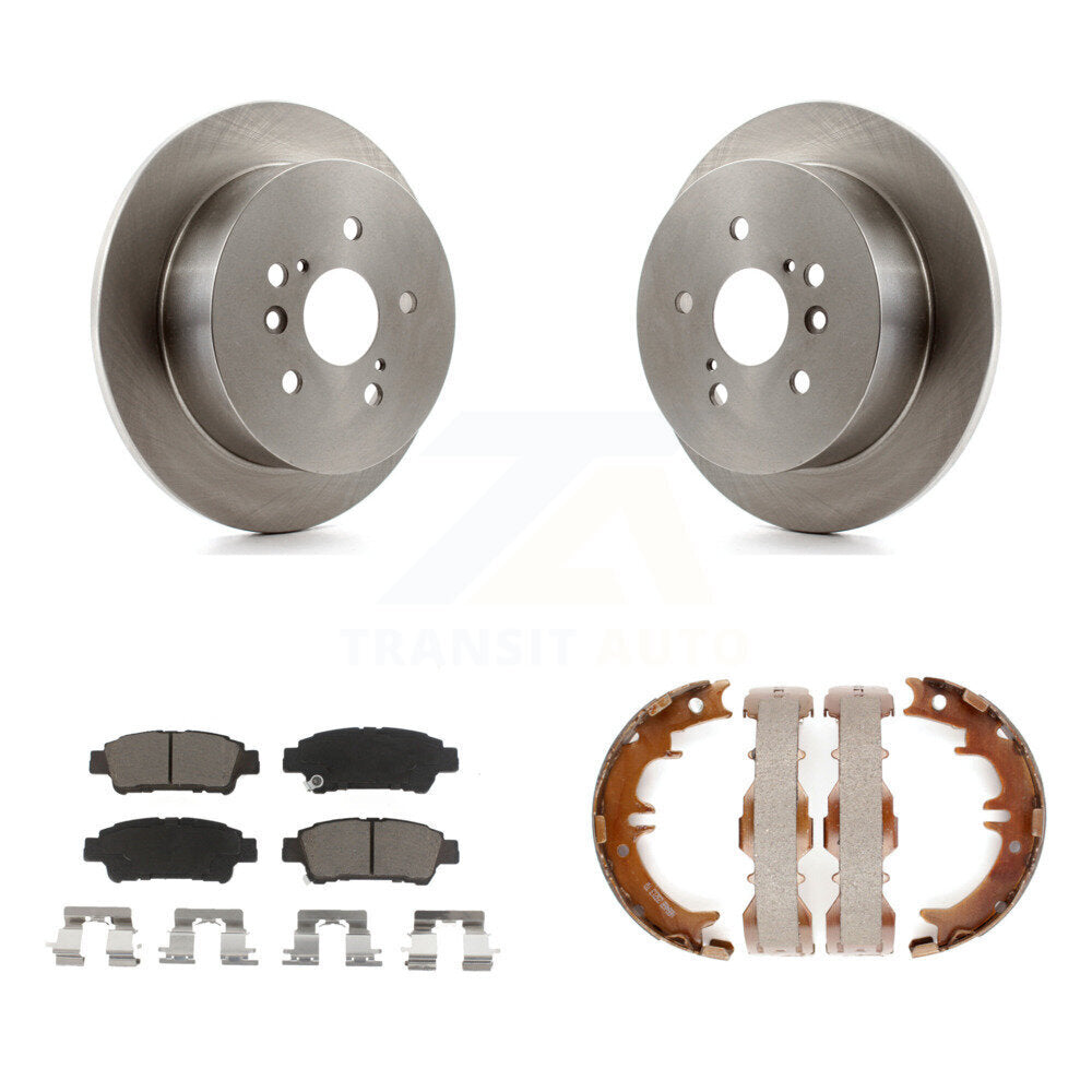 Kit de plaquettes en céramique et de chaussures de stationnement pour rotors de disque arrière, pour Toyota Sienna 2004 – 2010