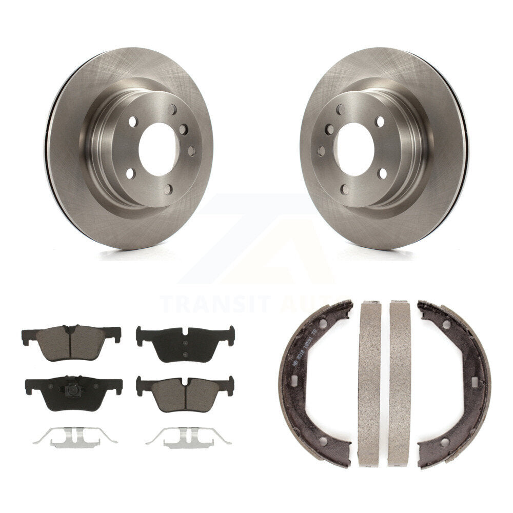 Kit de plaquettes en céramique et de patins de frein de stationnement, Rotors à disque arrière, pour BMW 328i