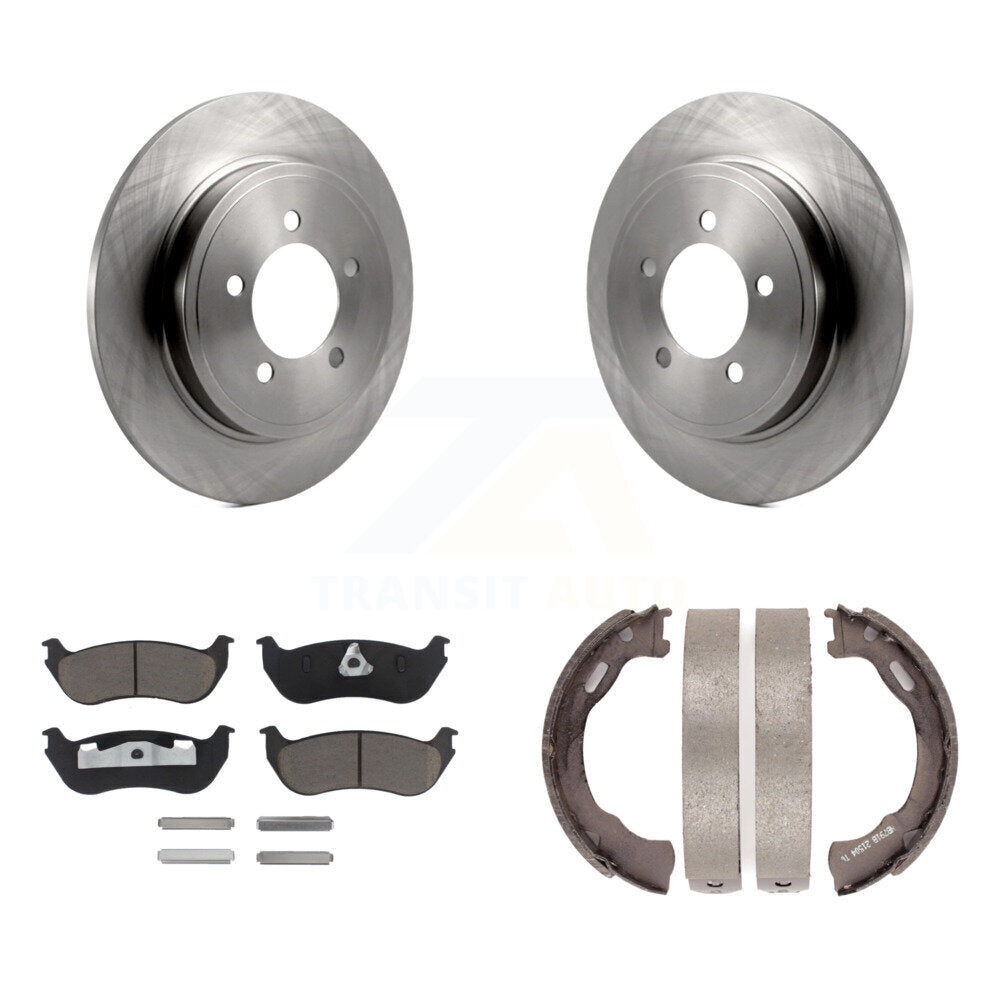 Kit de chaussures de frein de stationnement, Rotors à disque arrière, plaquettes en céramique, pour Ford Explorer Mercury