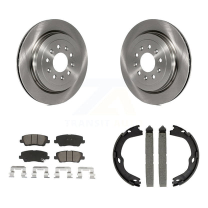 Kit de plaquettes en céramique et de freins de stationnement, Rotors à disque arrière, pour Cadillac ATS