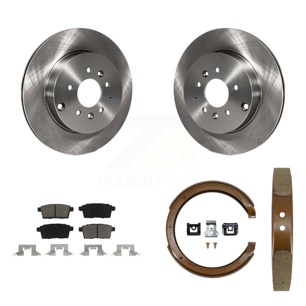 Kit de plaquettes en céramique et de freins de stationnement, Rotors à disque arrière, pour Mazda CX-2007 – 2012
