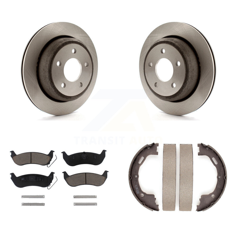 Kit de plaquettes en céramique et de chaussures de stationnement, Rotors à disque arrière, pour Ford Ranger Mazda B2300